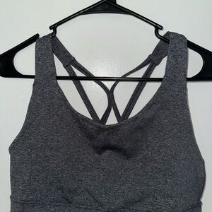 Gray Women's Sports Bra